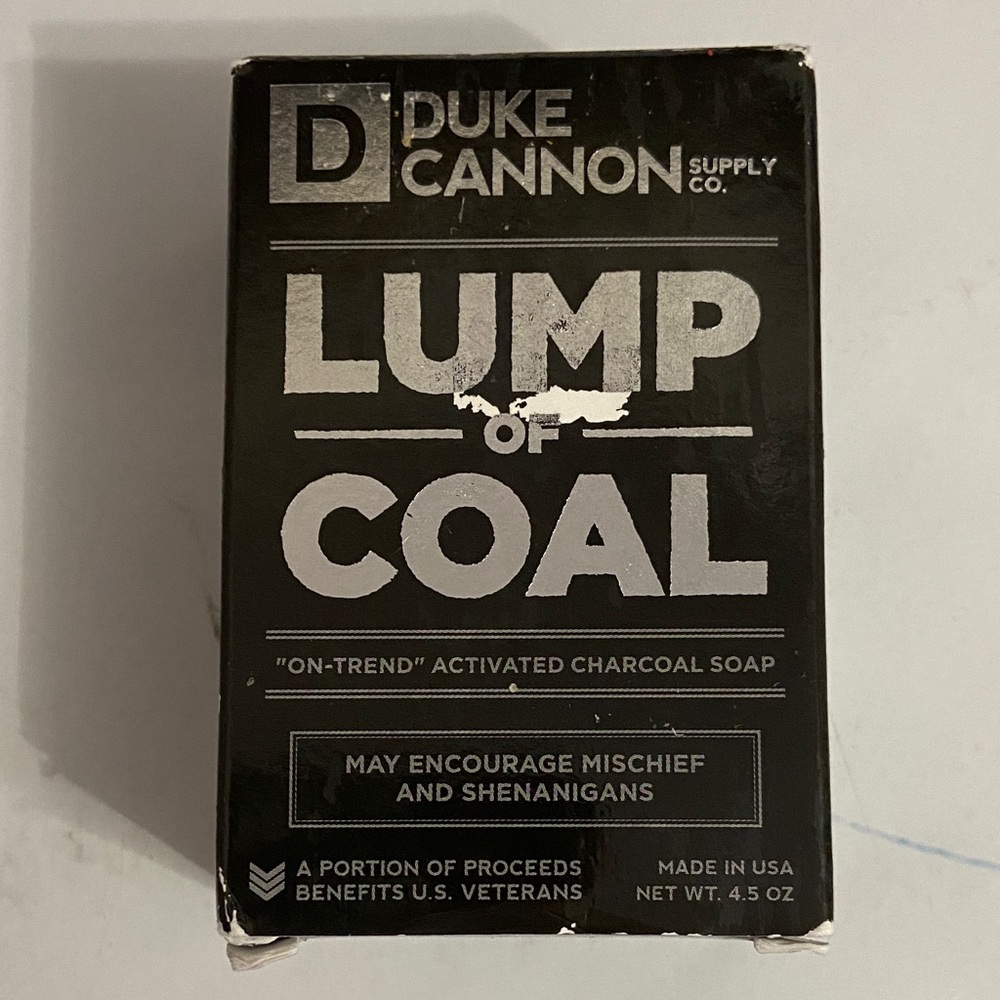 Duke Cannon Black Lump of Coal Activated Charcoal Soap - Picture 2 of 4